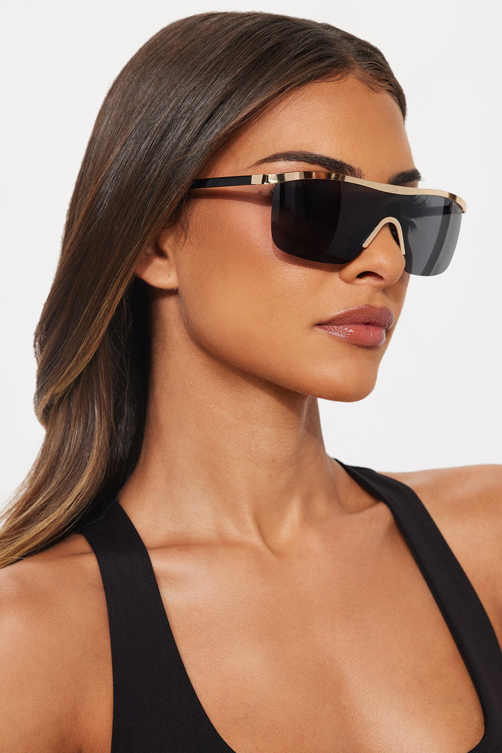L&A | Keep It Cute – Rimless Shield Sunglasses