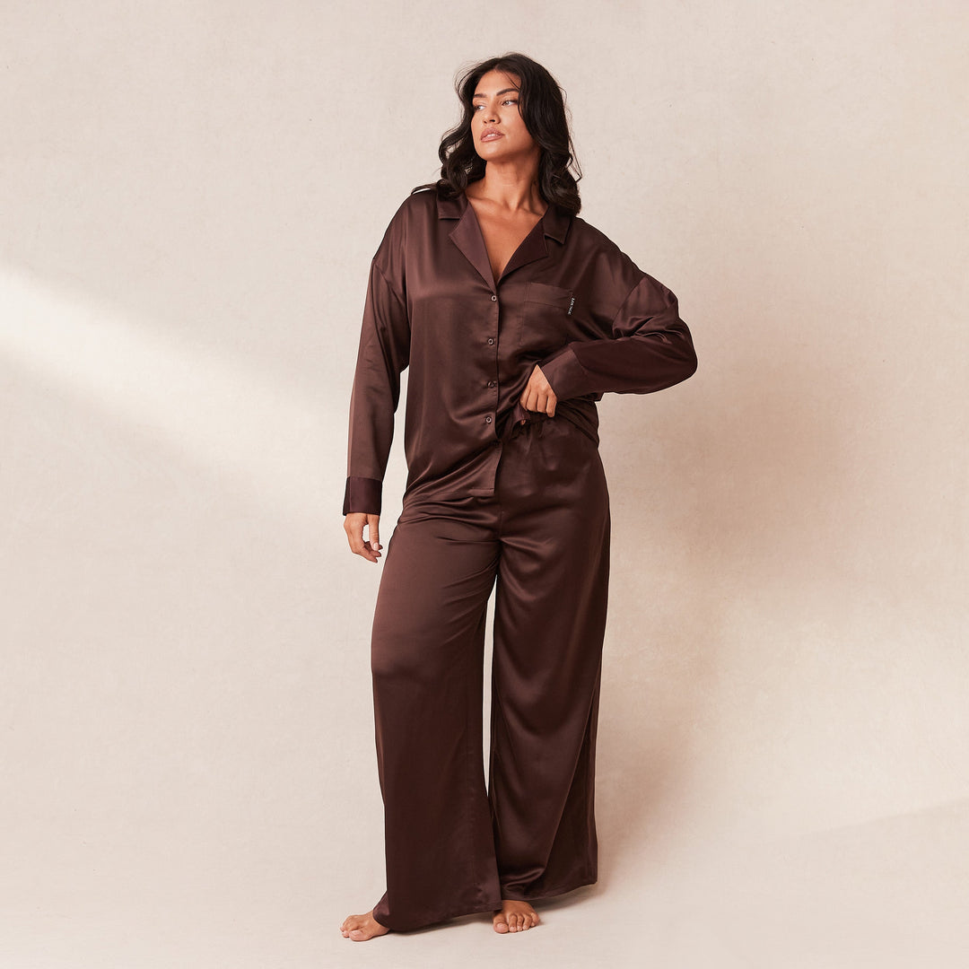 L&A | The Velvet Dawn Satin Pyjama Set