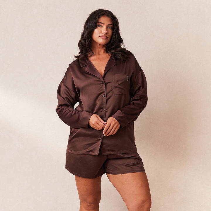 L&A | The Velvet Dawn Satin Pyjama Set