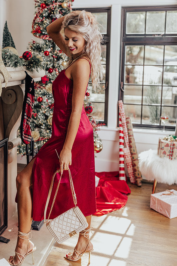 L&A | Before Happy Hour Satin Midi