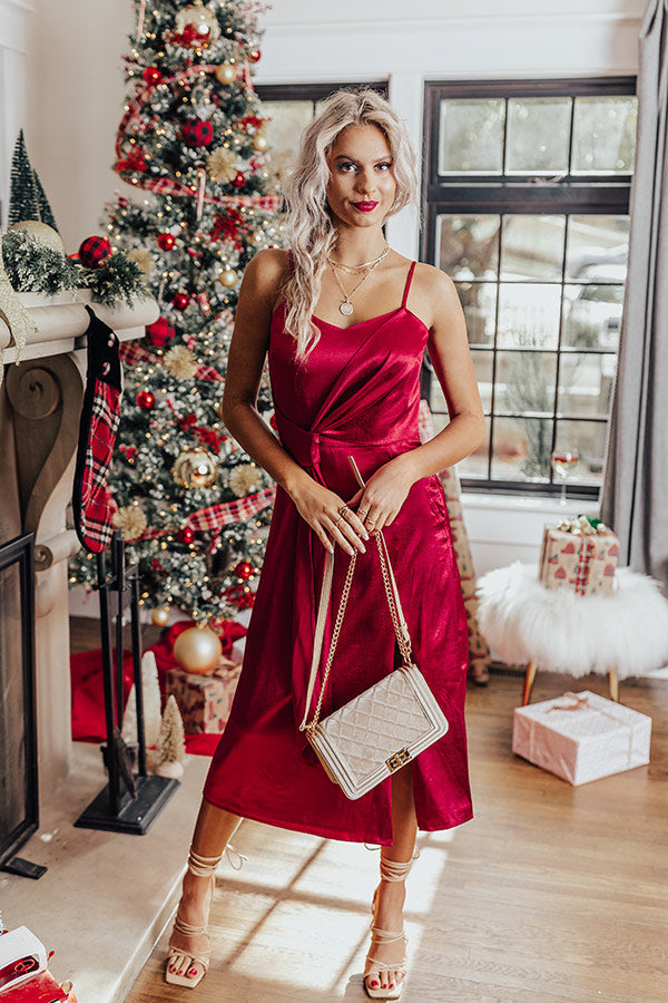 L&A | Before Happy Hour Satin Midi