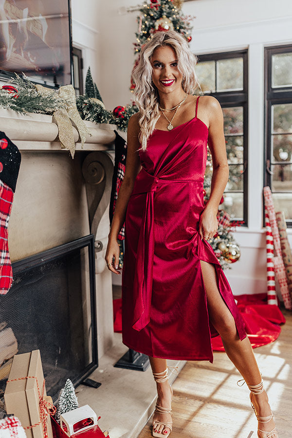 L&A | Before Happy Hour Satin Midi