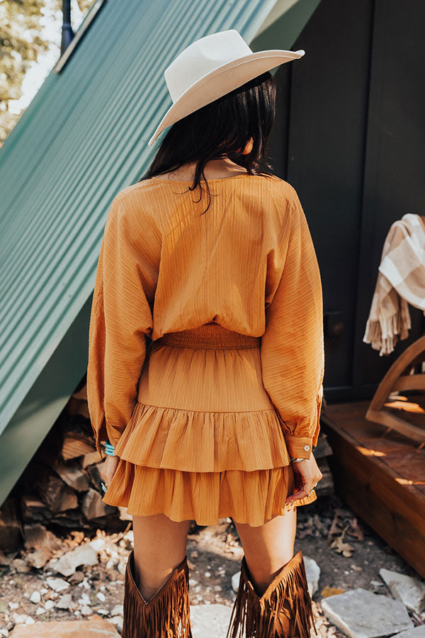 L&A | Slight Change Of Plans Dress In Golden Honey