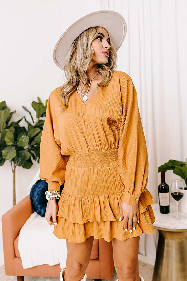 L&A | Slight Change Of Plans Dress In Golden Honey