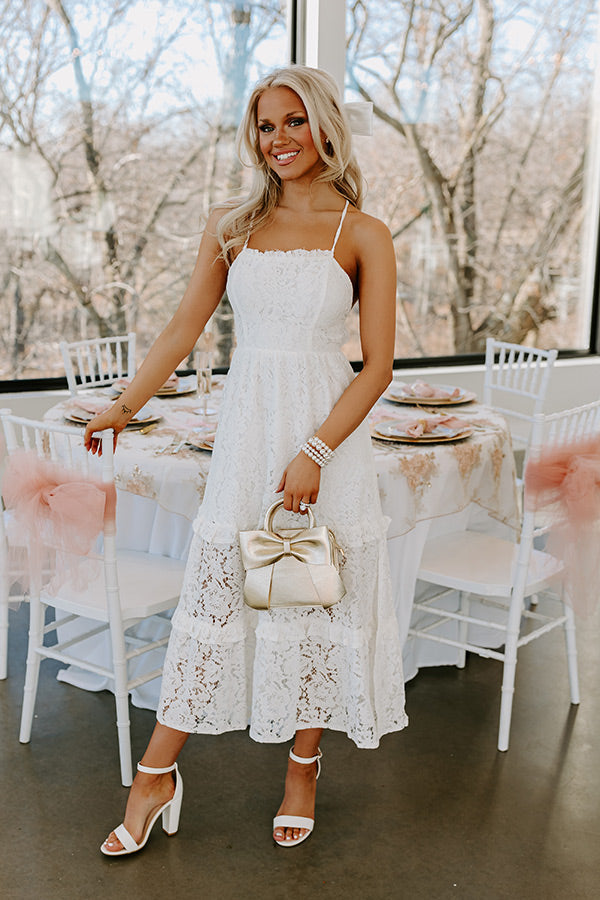 L&A | First Class Flair Lace Midi