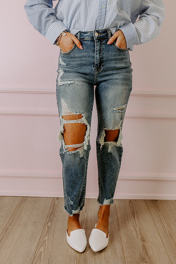 L&A – Maya High Waist Distressed Jeans