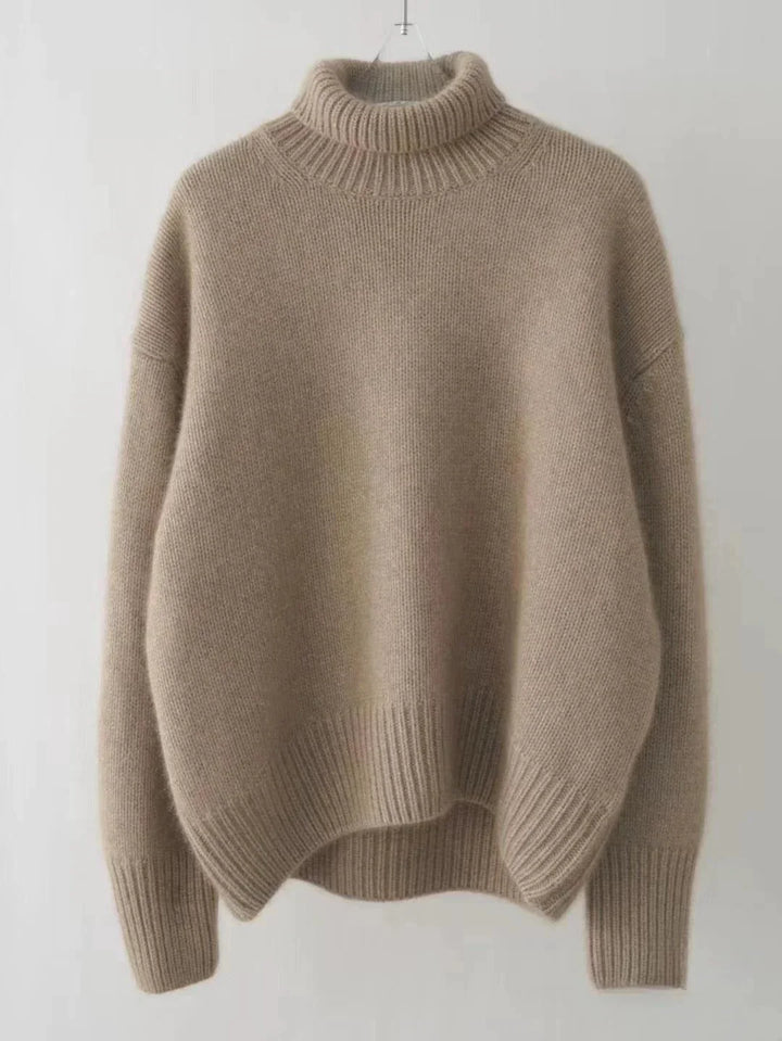 L&A | High Collar Loose Knitted Sweater