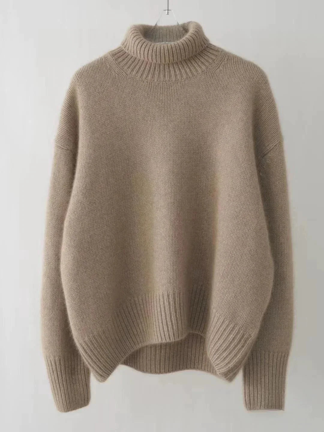 L&A | High Collar Loose Knitted Sweater