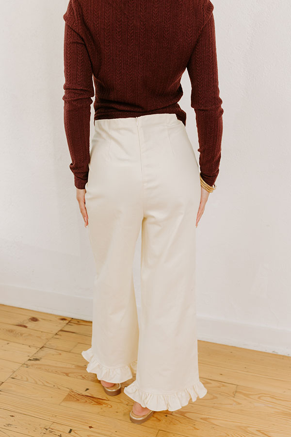 L&A – Cordelia High Waist Crop Jean in French Vanilla