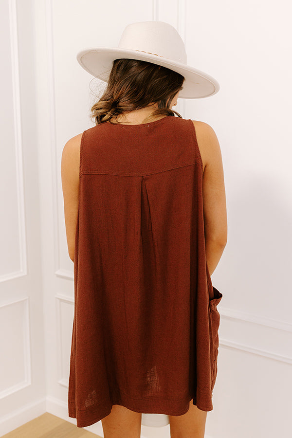 L&A | Falling For Chic Linen-Blend Mini Dress