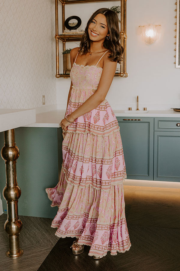 L&A | Feeling Boho Tiered Maxi Dress in Primrose Yellow