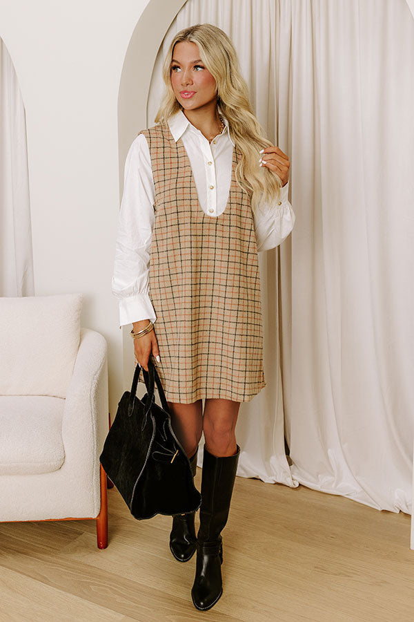 L&A | Pep In Your Step Wool-Blend Mini Dress