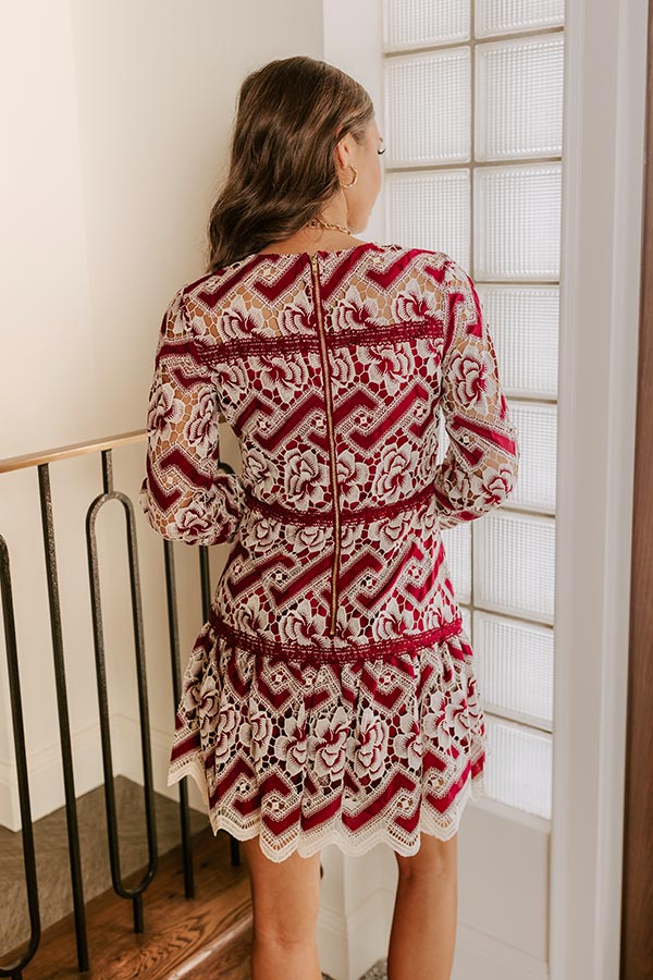 L&A | Chateau Charm Floral Lace Mini Dress