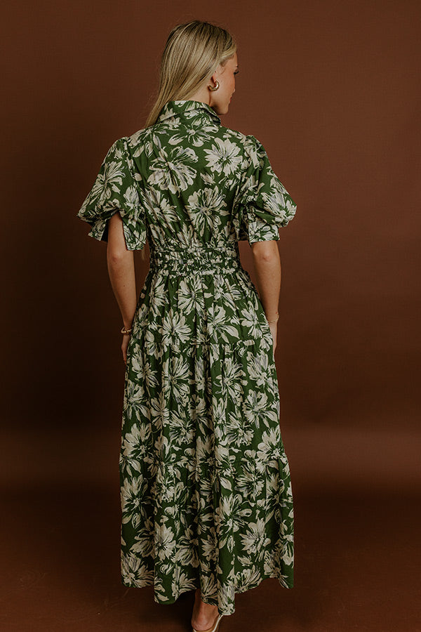 L&A | Floral Estate Button Down Midi Dress