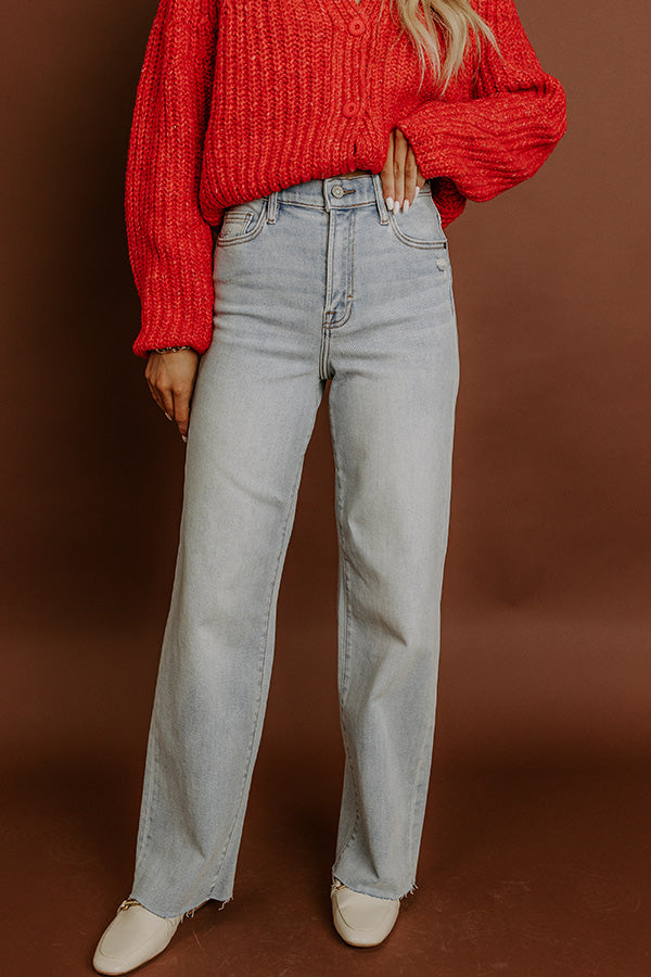 L&A – Hidden Jean Logan High Waist Dad Jean in Light Wash