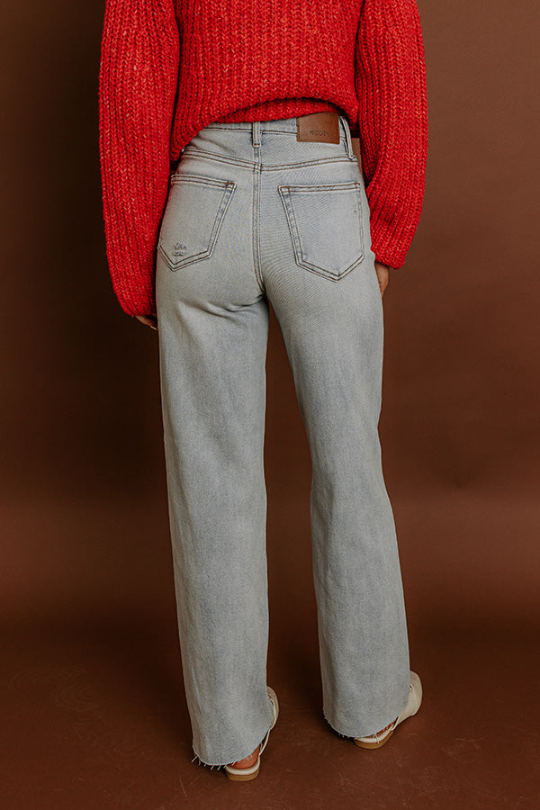 L&A – Hidden Jean Logan High Waist Dad Jean in Light Wash