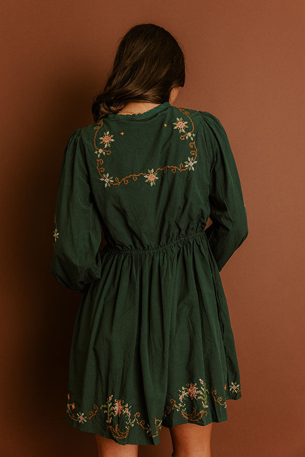 L&A | Countryside Cutie Floral Embroidered Mini Dress
