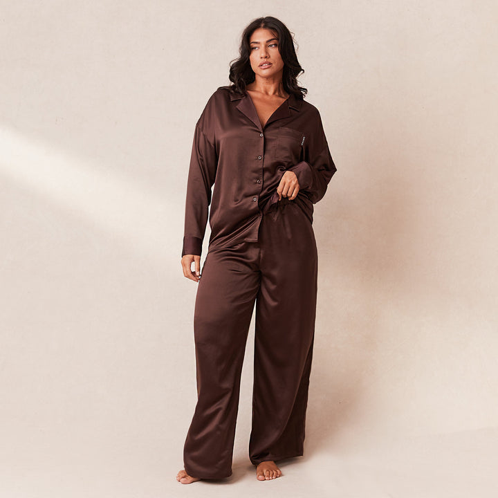 L&A | The Velvet Dawn Satin Pyjama Set