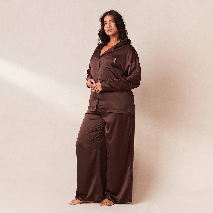 L&A | The Velvet Dawn Satin Pyjama Set