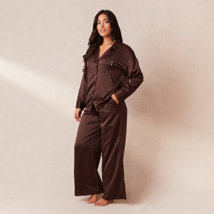 L&A | The Velvet Dawn Satin Pyjama Set