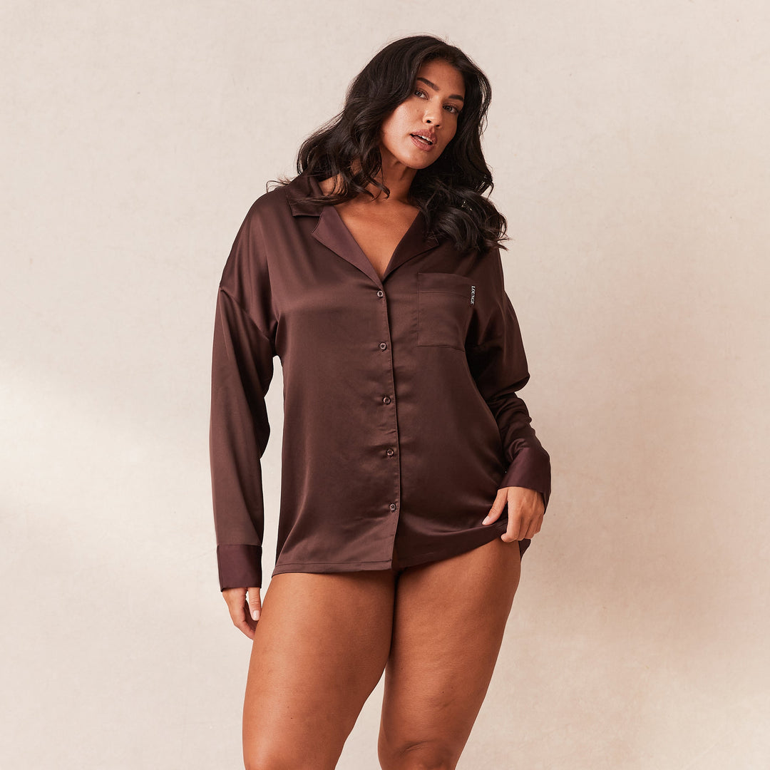 L&A | The Velvet Dawn Satin Pyjama Set