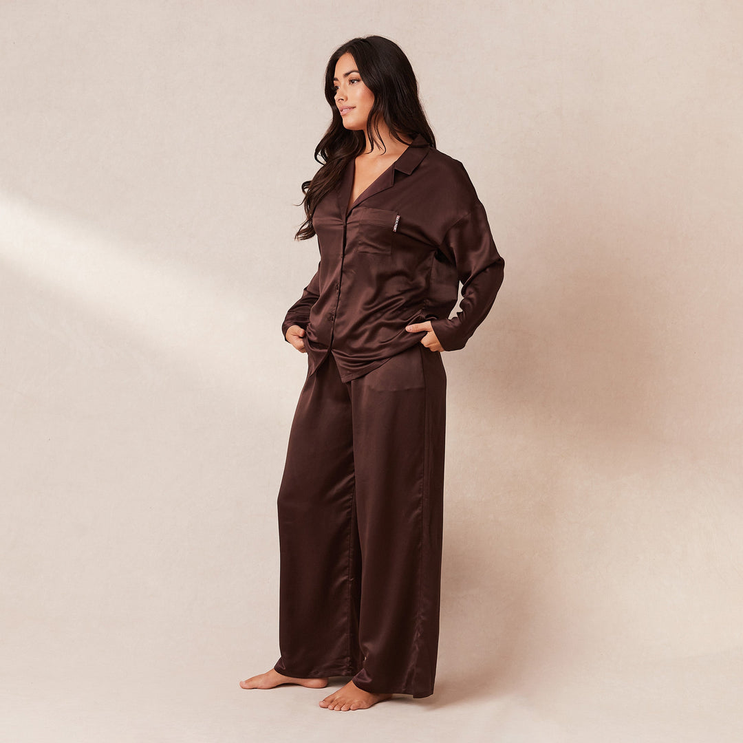 L&A | The Velvet Dawn Satin Pyjama Set