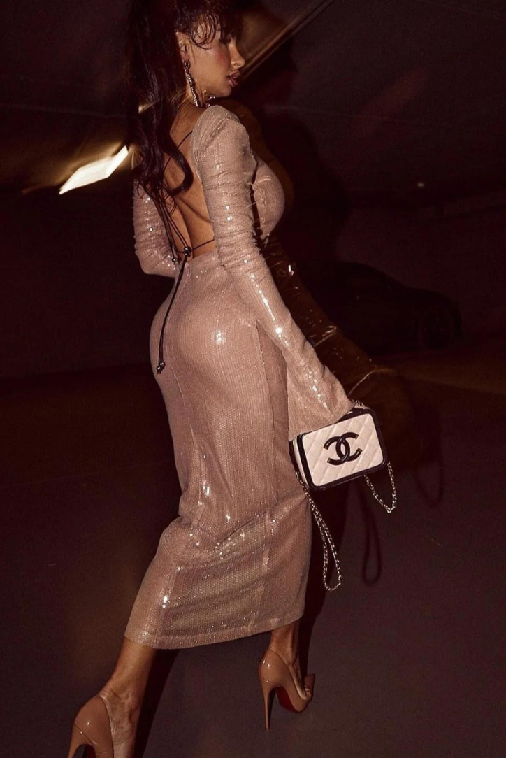 L&A | Coraline Sequins Midi Dress