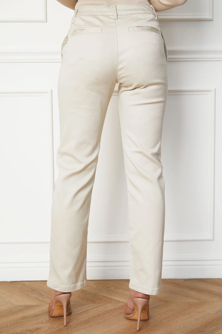 L&A | Elara Luxe Slim Twill Pants