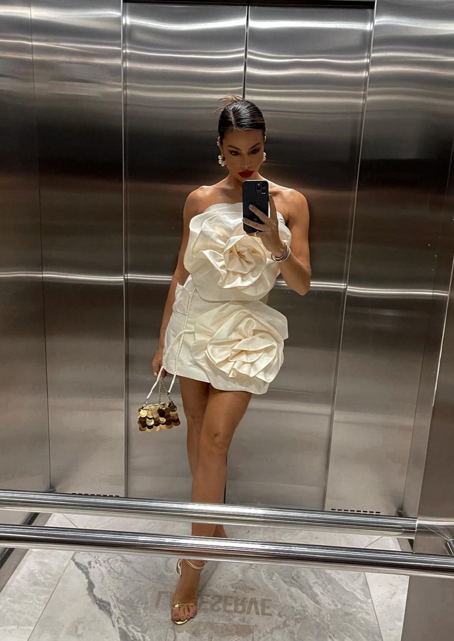 L&A | Alana Fleur Strapless Mini Dress