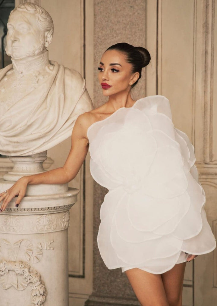 L&A | Bianca Fleur One-Shoulder Mini Dress