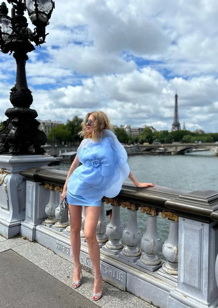 L&A | Bianca Fleur One-Shoulder Mini Dress