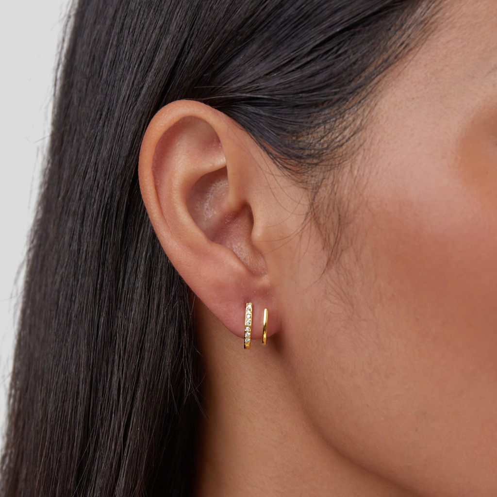 L&A | Selene Gold & Crystal Claw Earrings