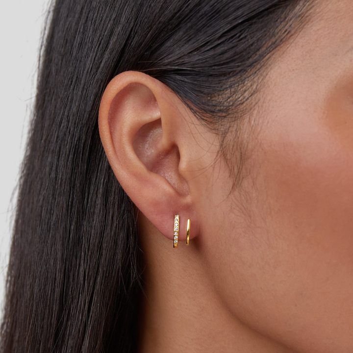 L&A | Selene Gold & Crystal Claw Earrings