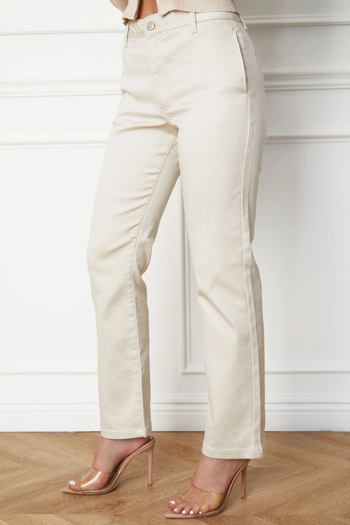 L&A | Elara Luxe Slim Twill Pants