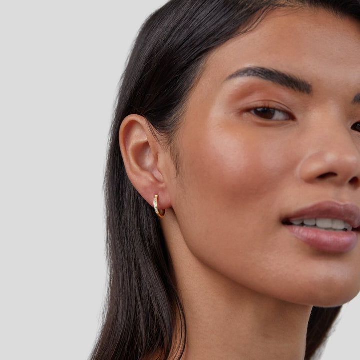 L&A | Aurora Eternity Crystal Hoop Earrings