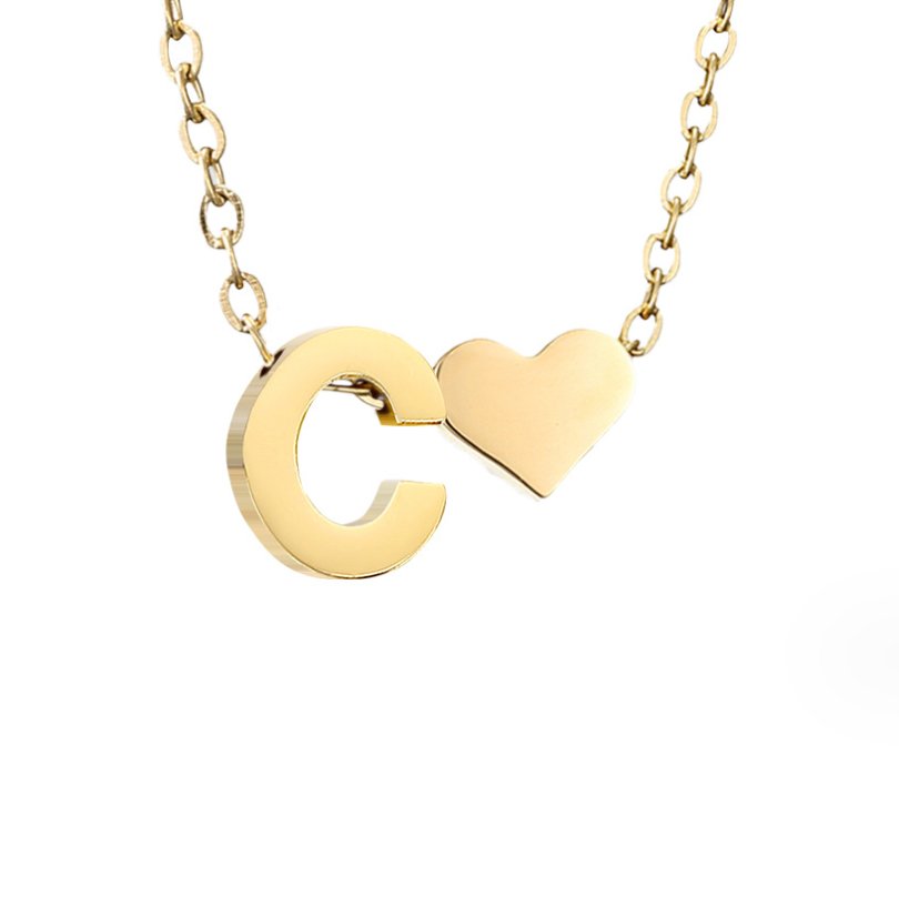 L&A | Forever Love Letter Gold Necklace