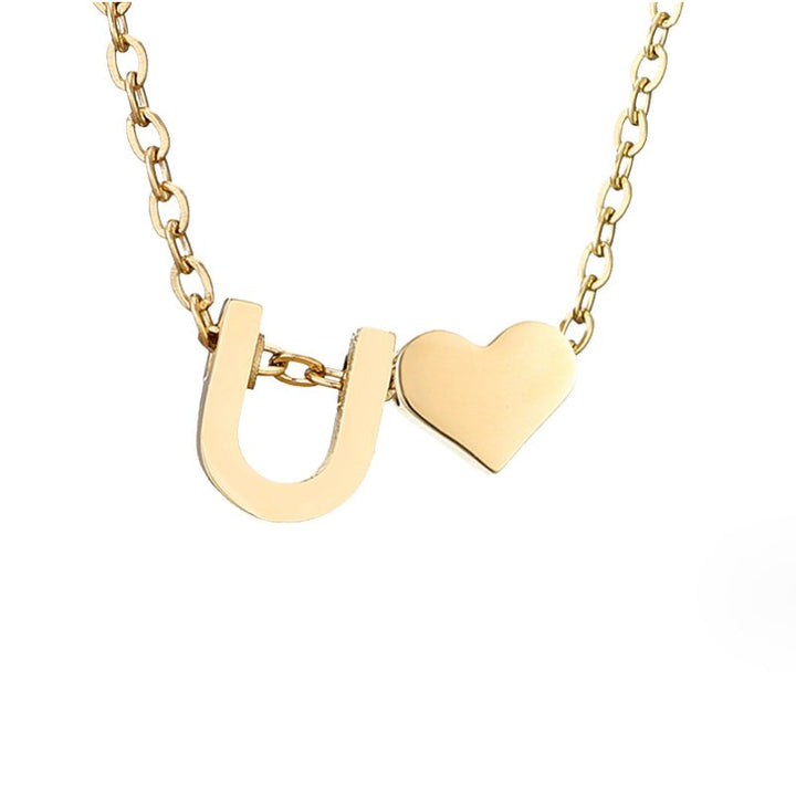 L&A | Forever Love Letter Gold Necklace