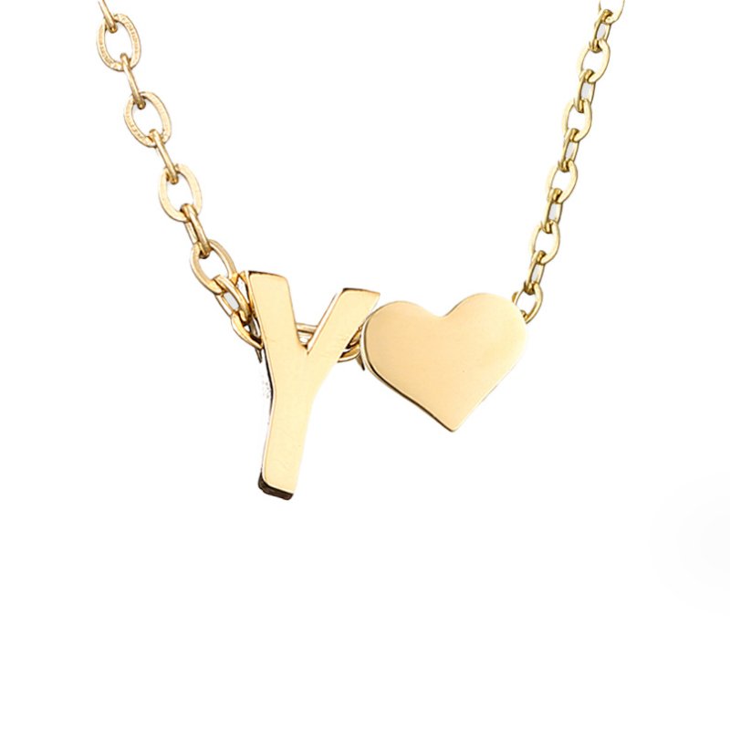 L&A | Forever Love Letter Gold Necklace