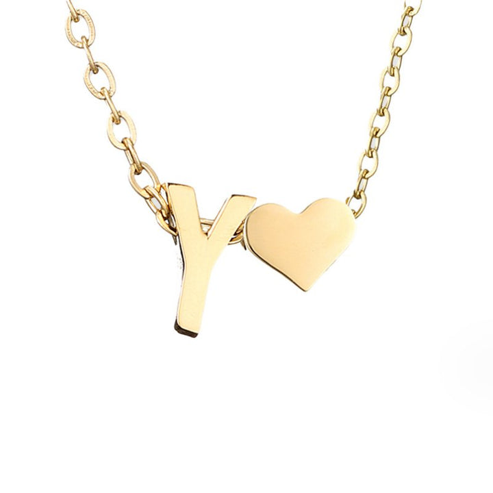 L&A | Forever Love Letter Gold Necklace