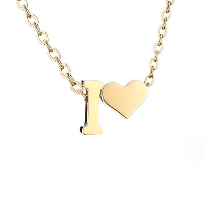 L&A | Forever Love Letter Gold Necklace