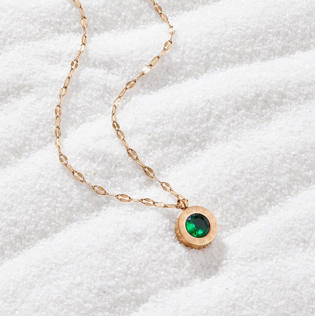 L&A | Emerald Athena Crystal Necklace
