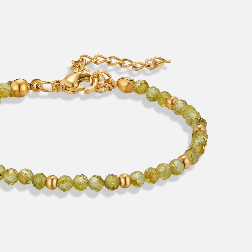 L&A | Verdelle Peridot Bead Bracelet