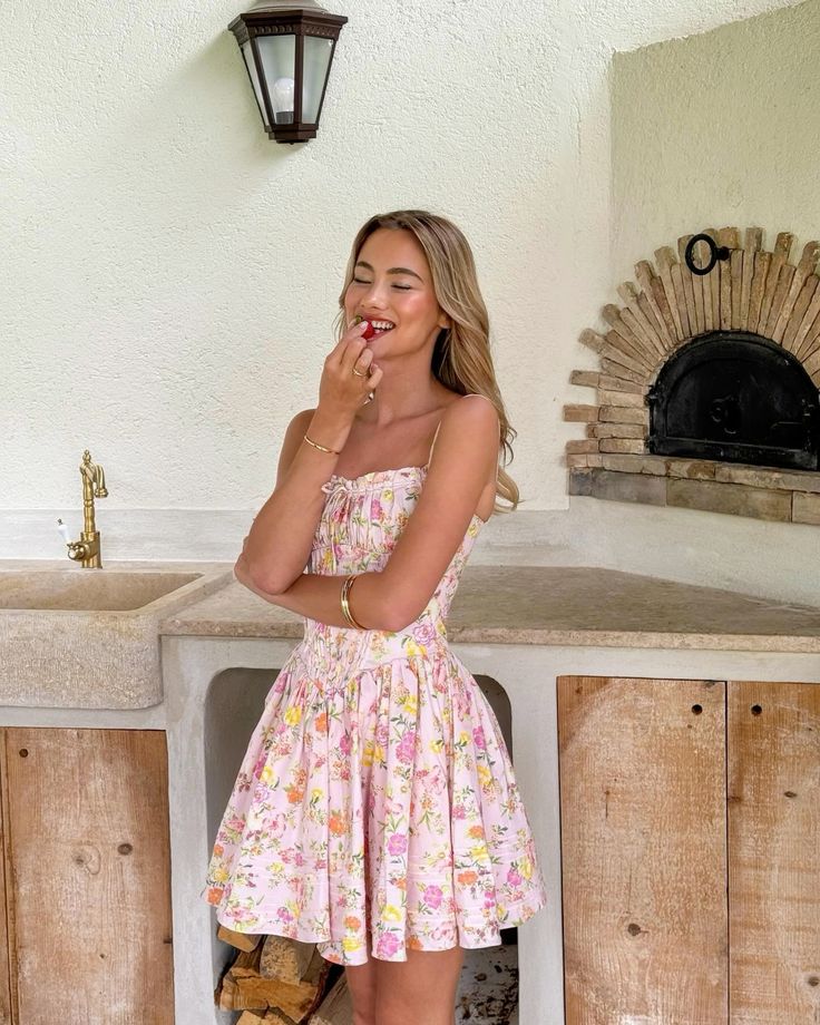 L&A | Lynn Floral Corset Mini Dress