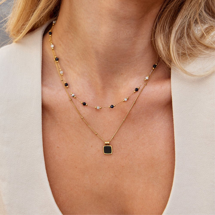 L&A | Luna Midnight Crystal Necklace
