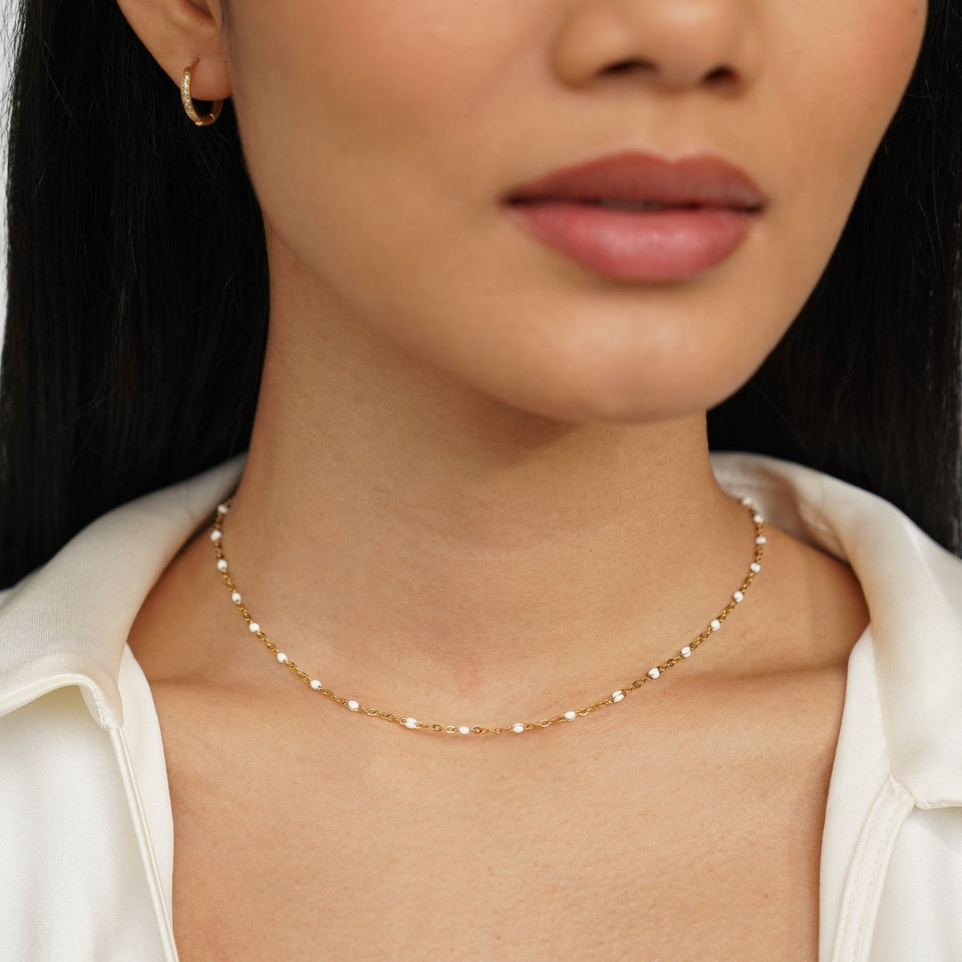L&A | Mila White Bead Necklace