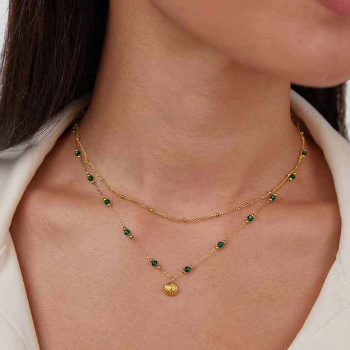 L&A | Ocean Lover Shell & Bead Necklace Set