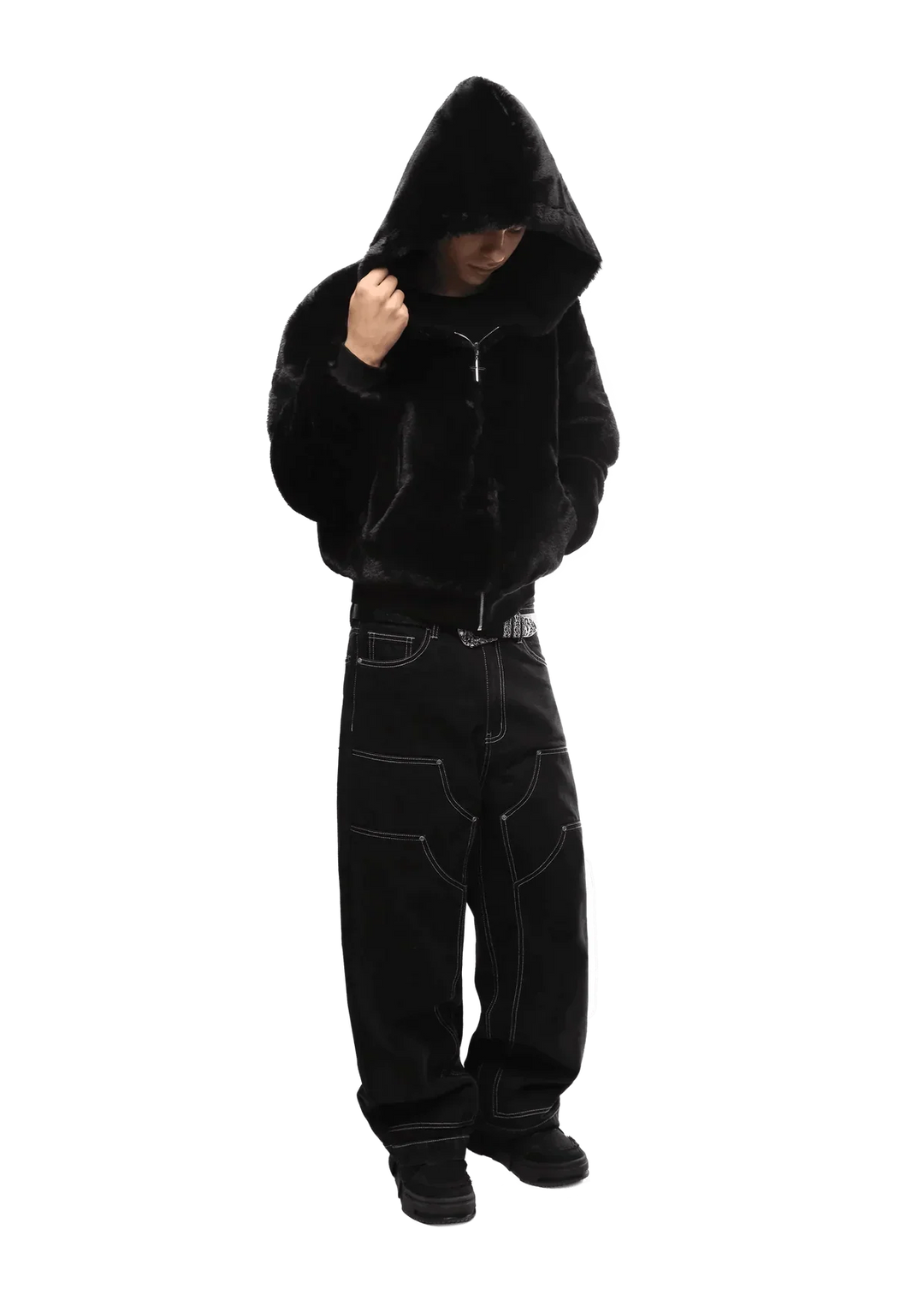 L&A - Wild Elegance & Midnight Panther Faux Fur Hoodies