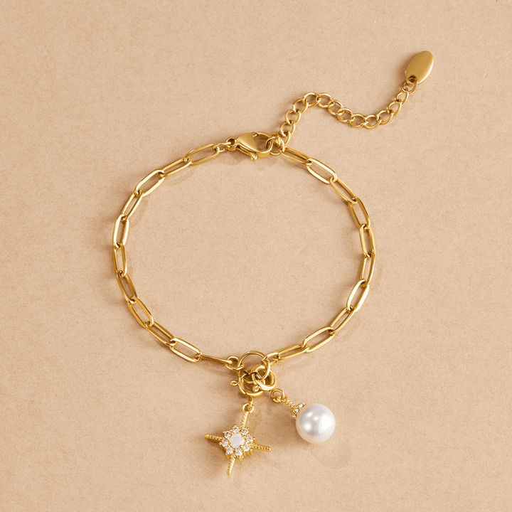 L&A | Celeste Chain Link Charm Bracelet