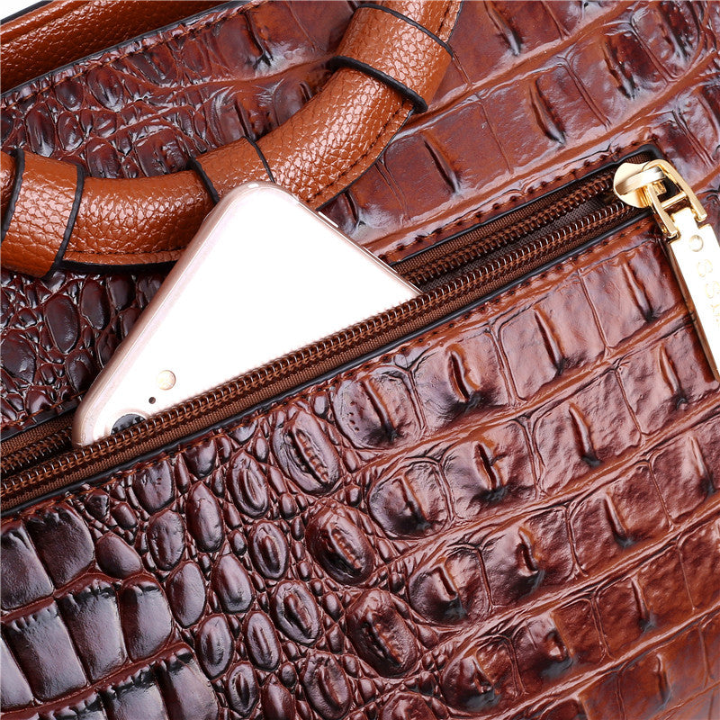 L&A | Oriana - Retro Gradient Crocodile Handbag