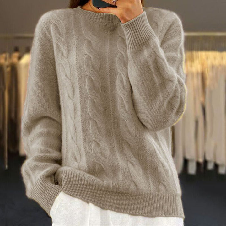 L&A | Cozy Women's Solid Knit Pullover